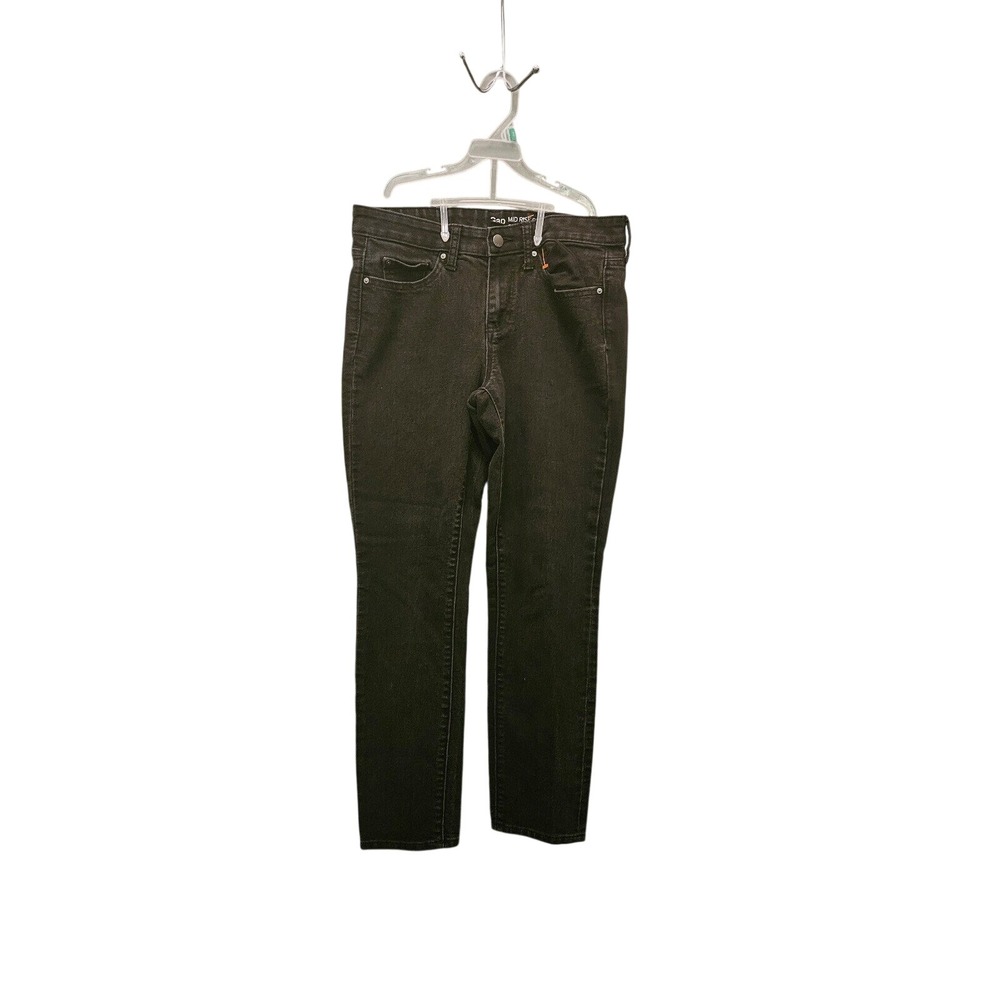 Gap Mid Rise Skinny Fit Black Wash Denim Jeans Casual Everyday Style size 4/27US